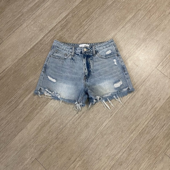 Vervet Distressed High Rise Women's Shorts - Picture 2 of 7